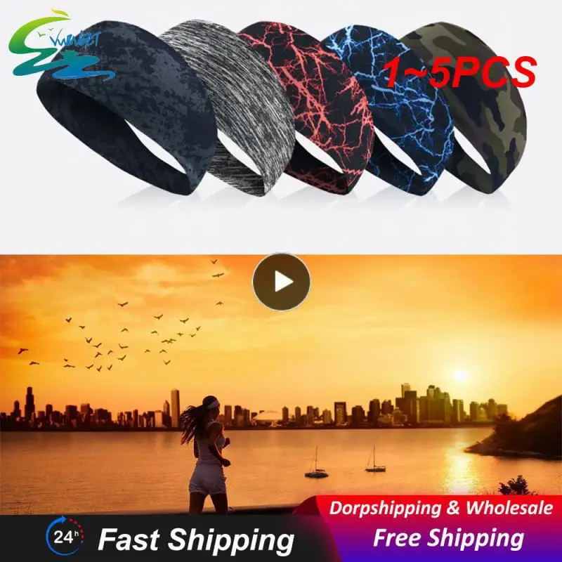 

1~5PCS 10-Ultra-Thin Sports Sweatband Breathable Absorbent Headband Sweat Hair Head Band Soft Smooth Outdoor Sport Yoga Headband
