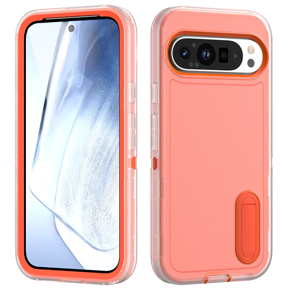 Enhanced Dual Layer Armor Case with Kickstand - Luxury Contrast Color Design