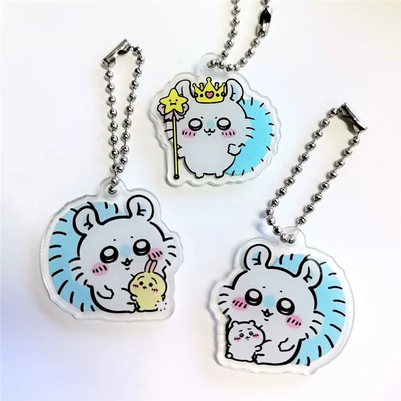 Creative S Surrounding Accessories Cartoon Usagi Momonga Hachiwera Chii Acrylic Keychains Bags Small Pendants