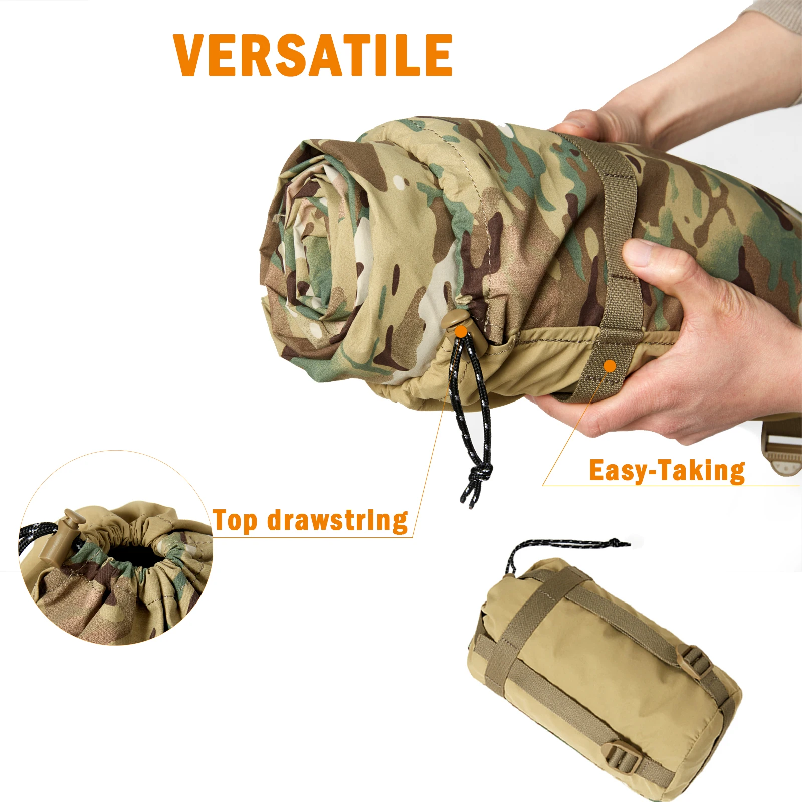 Bivy Cover Sack for Military Army Modular Sleeping System, Waterproof Outer Shell for Sleeping Bag, Minimalist Stealth Shelter 5