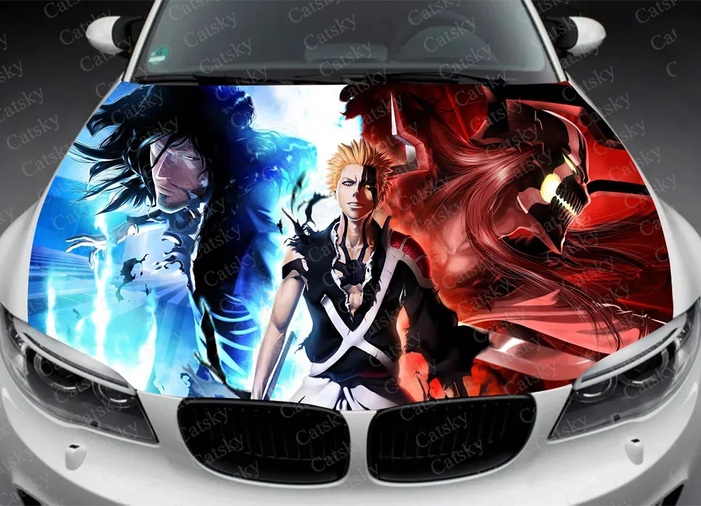 

Anime Bleach Car Hood Decal, Sticker, Graphic, Wrap Decal, Truck Decal,Truck Graphic,Anime Bonnet Decal