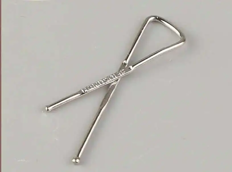 100pcs Stainless Steel Shirt Clips, metal X clip garment clothes socks trousers dress skirt pants packaging peg paper binder