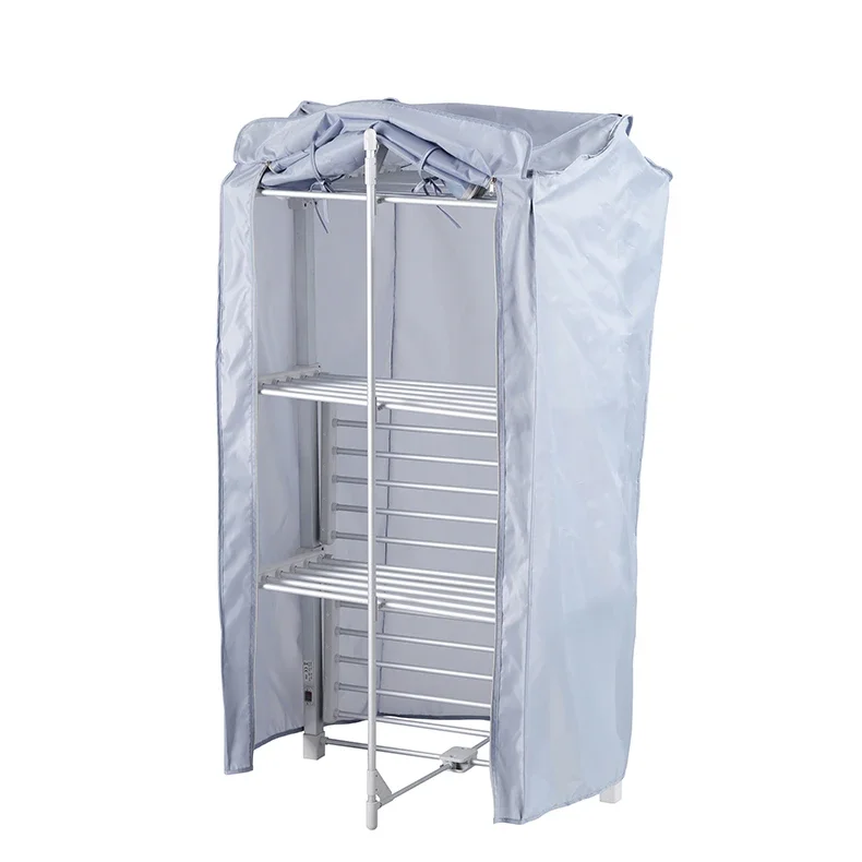 Kesing 3 Tiers Aluminum Metal Foldable Laundry Electric Heated Clothes Drying Rack Airer