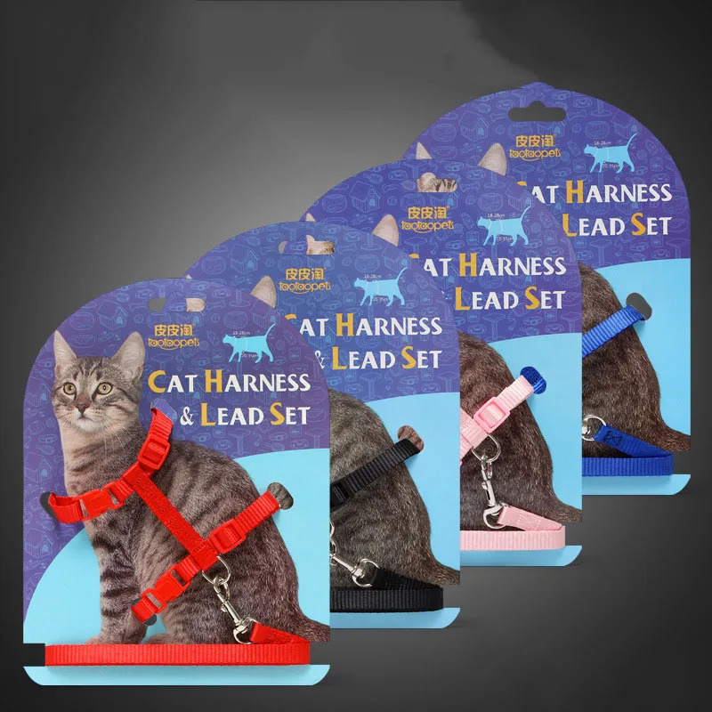 Title 1, New cat Strap Adjustable vest dog collar walkin...