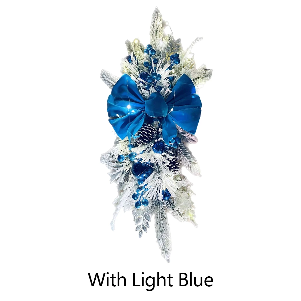 Holiday entryway wreath display