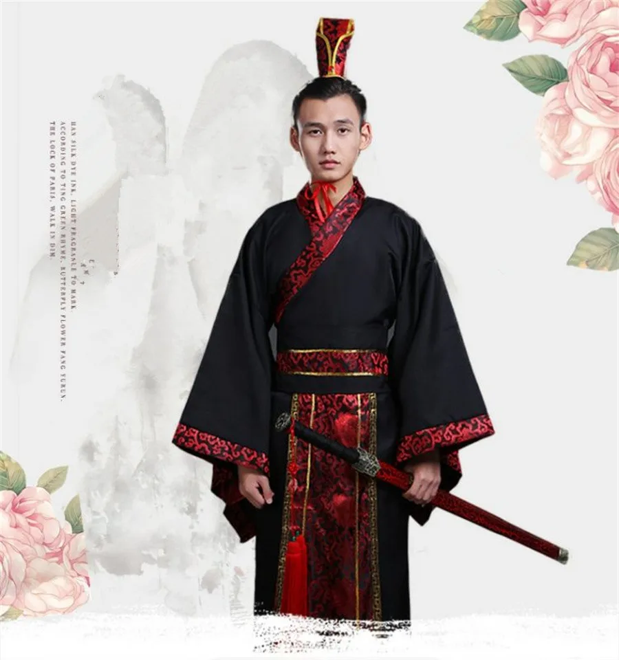 Chinesische alte Kleidung Hanfu Cosplay Outfit für Männer und Frauen Erwachsene Halloween-Kostüme für Paare – Detail 9