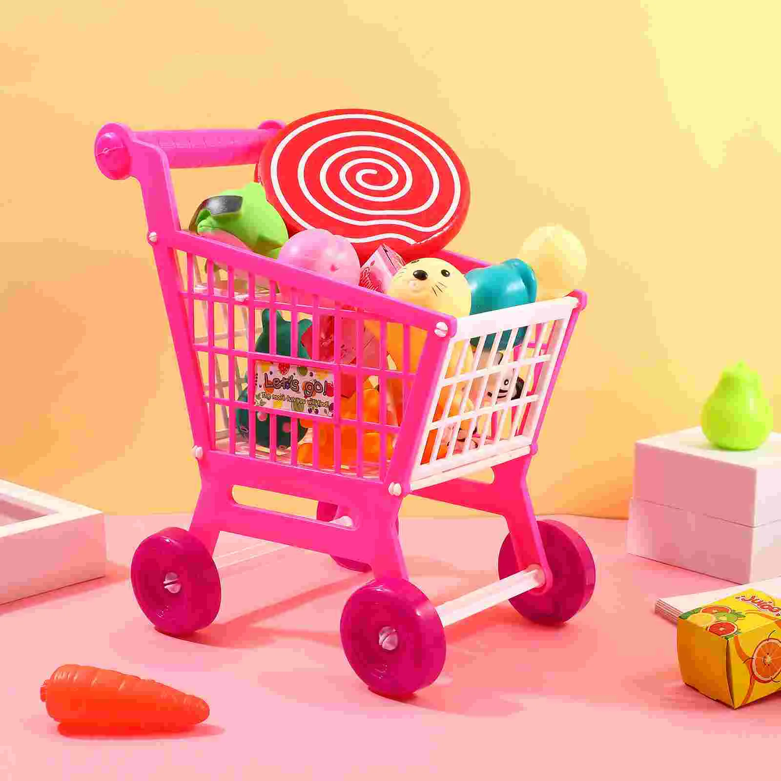 Simulation Shopping Cart Boy Toys Supermarket for Toddler Truck Grocery Carts Plastic Abs Kids Children 3