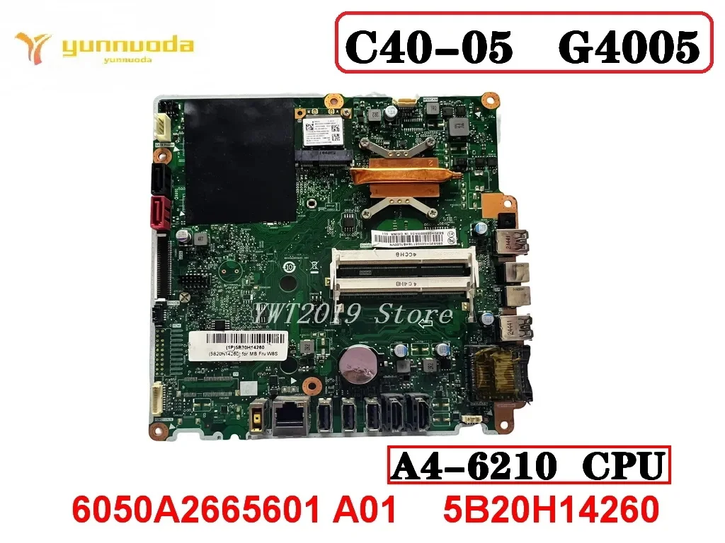 레노버 C40-05 G4005 노트북 마더 보드 1.8GHz CPU 6050A2665601 A01 5B20H14260 100% 테스트 무료 배송