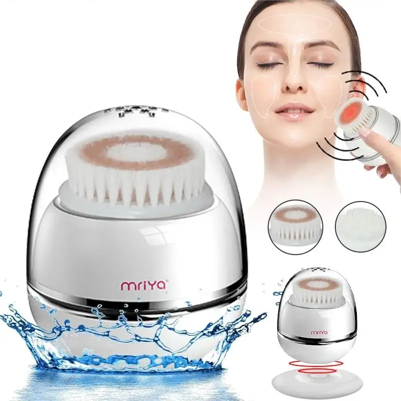 

S.W Beauty Home Use Waterproof Rechargeable Sonic Vibrating Electric Silicone Facial Cleansing Wash Brush
