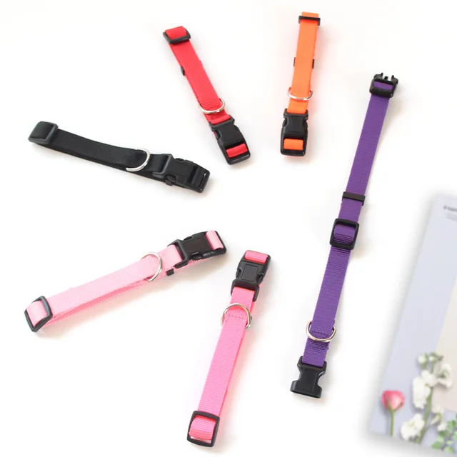 Adjustable Pet Collars Nylon Puppy Kitten Collar Strong And Durable Neck Band Suitable For Small And Medium Dogs And Cats 4
