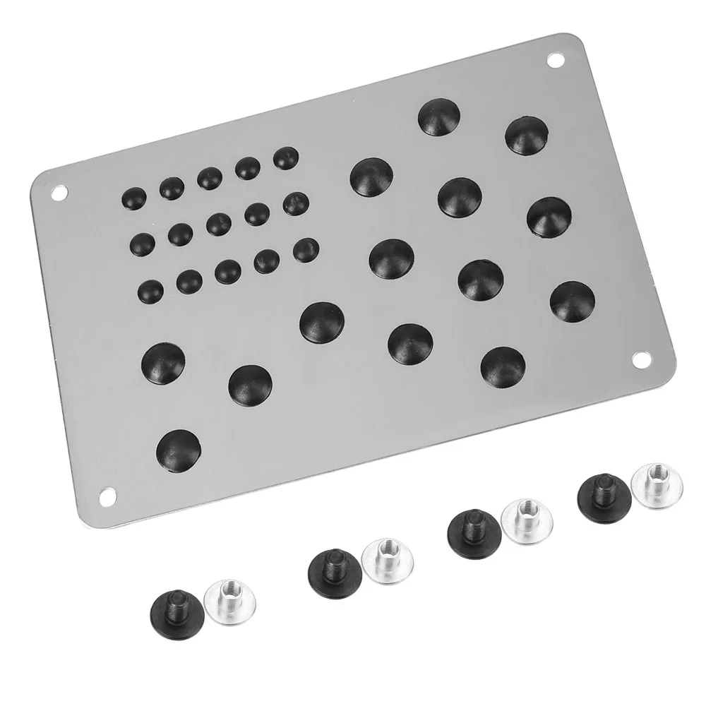 Car Accessories Car Pedals Pedal Cover Stainless Steel Pedal Cover Racing Pedals Universal Auto Foot Pedal Pads Anti-skid Pedals Mat Foot Heel Scuff Plate Car Carpet Patch Car Interior Accessories Universal