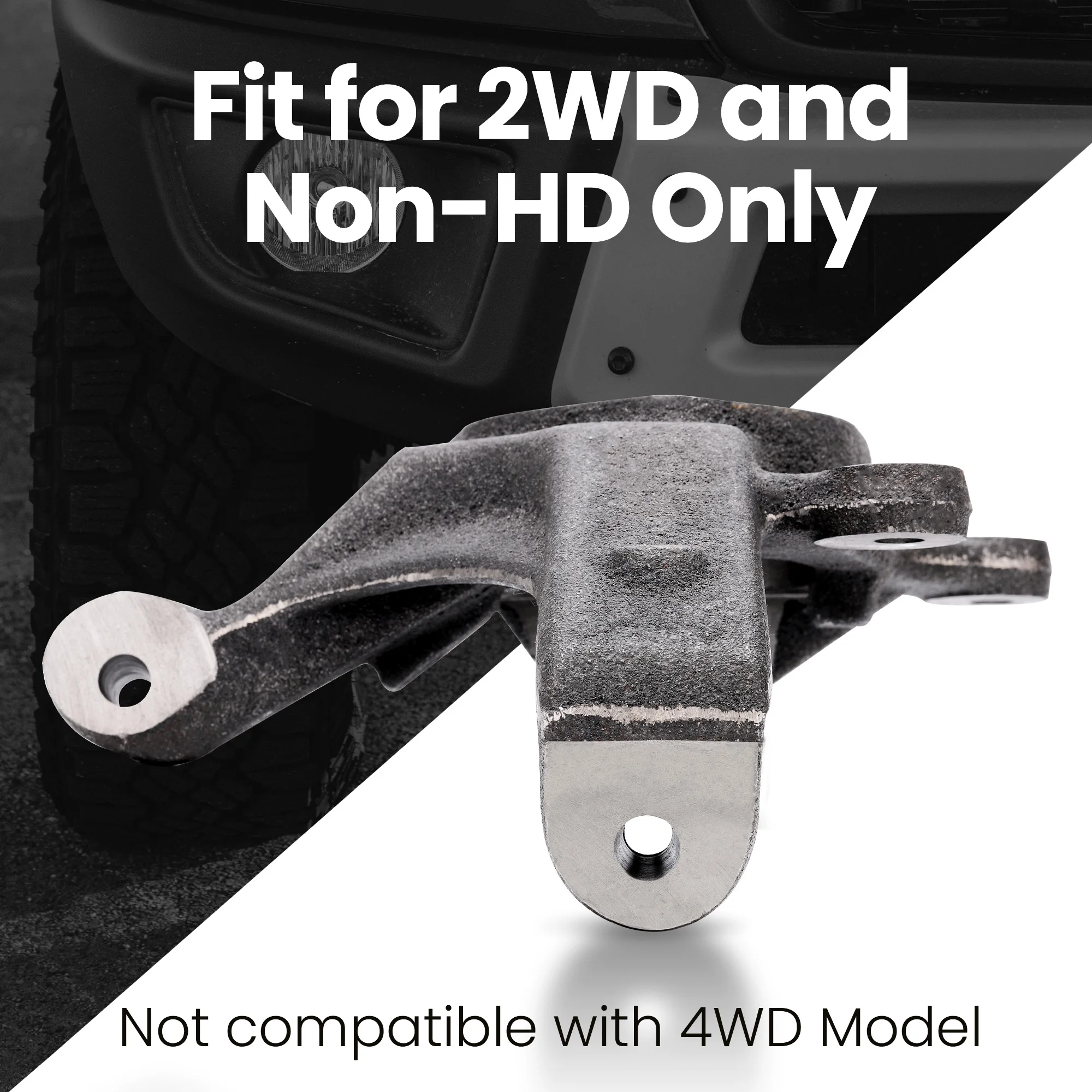 쉐보레 실베라도 1500 2WD 픽업 SUV 1999-06 서스펜션 키트용 리프트 스핀들, 3 인치
