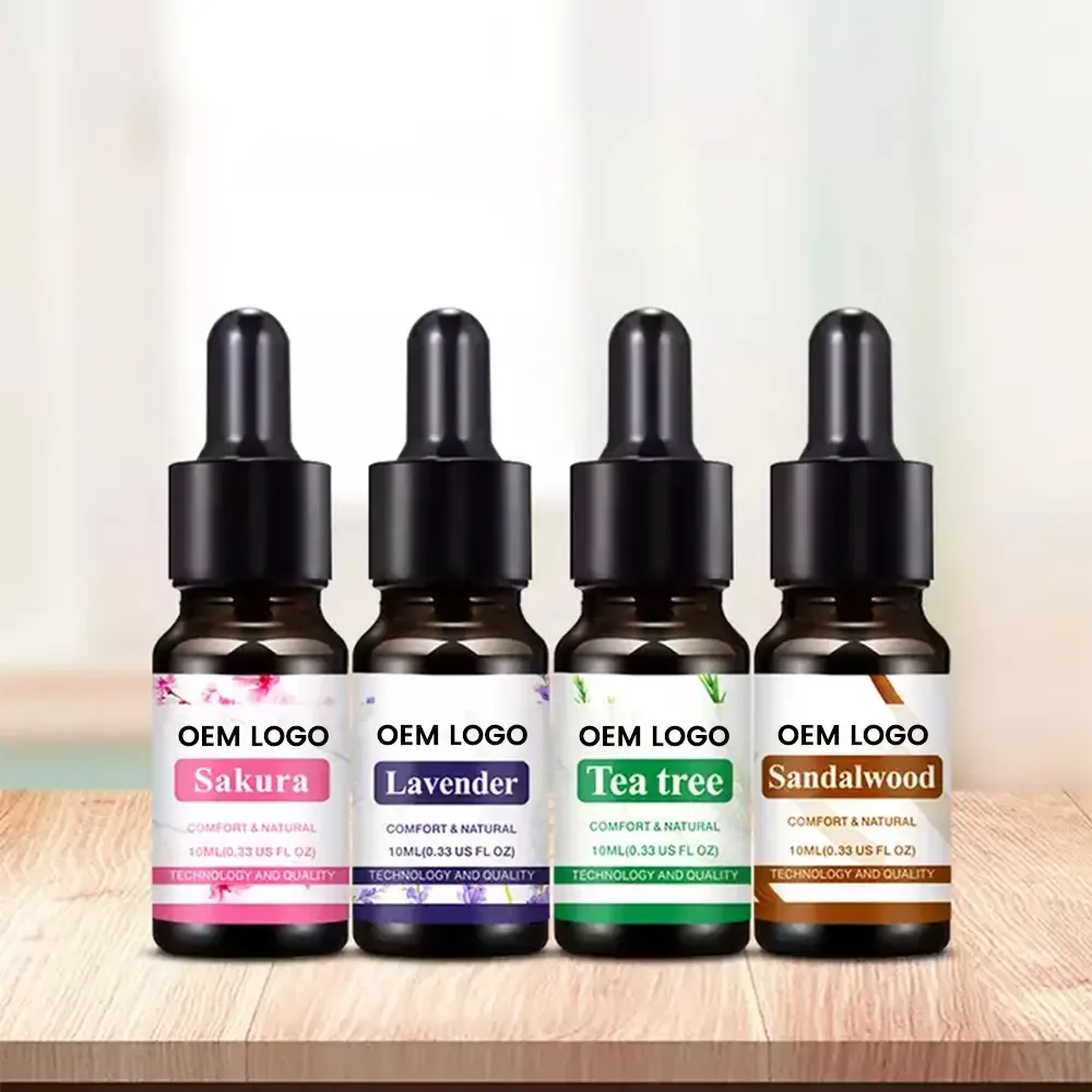 Essential Oil 10ml With Dropper Aromatherapy Refill Liquid For Diffuser