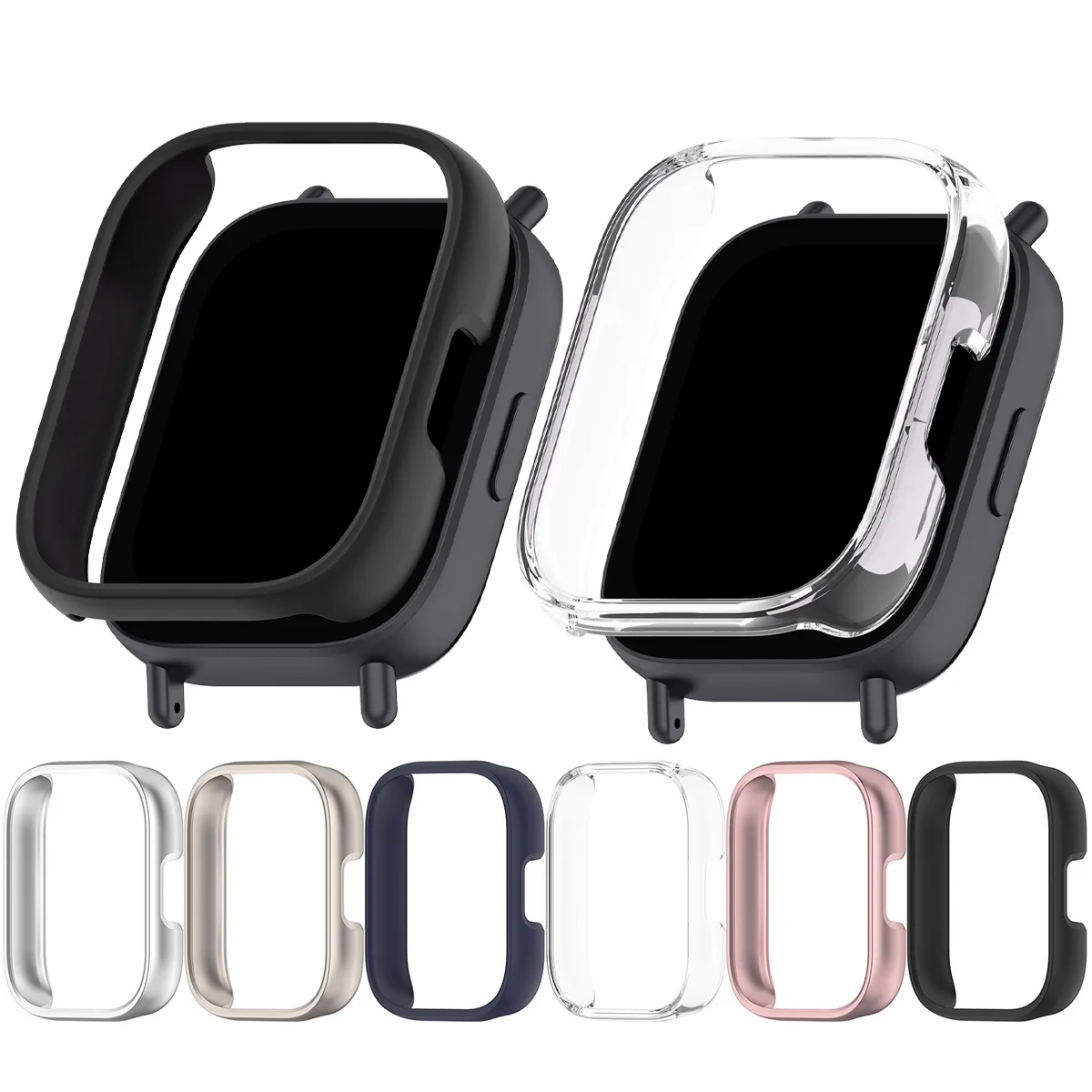 Matte Protective Bumper Shell for Smartwatch - PC Hollow Case Cover