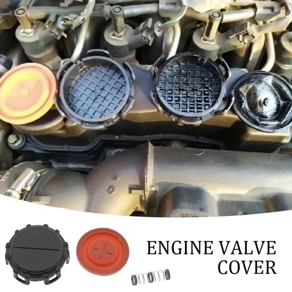 Engine PCV Valve Cover Repair Kit Rocker Cover Gasket Engine Cover Cushion 0248L1 1479837 31259241 9651815680 3M5Q6K271AC Engine Valve Cover Gasket & Membrane For 1.6HDI 1.6D 1.6 TDCI Ford Citroen Volvo