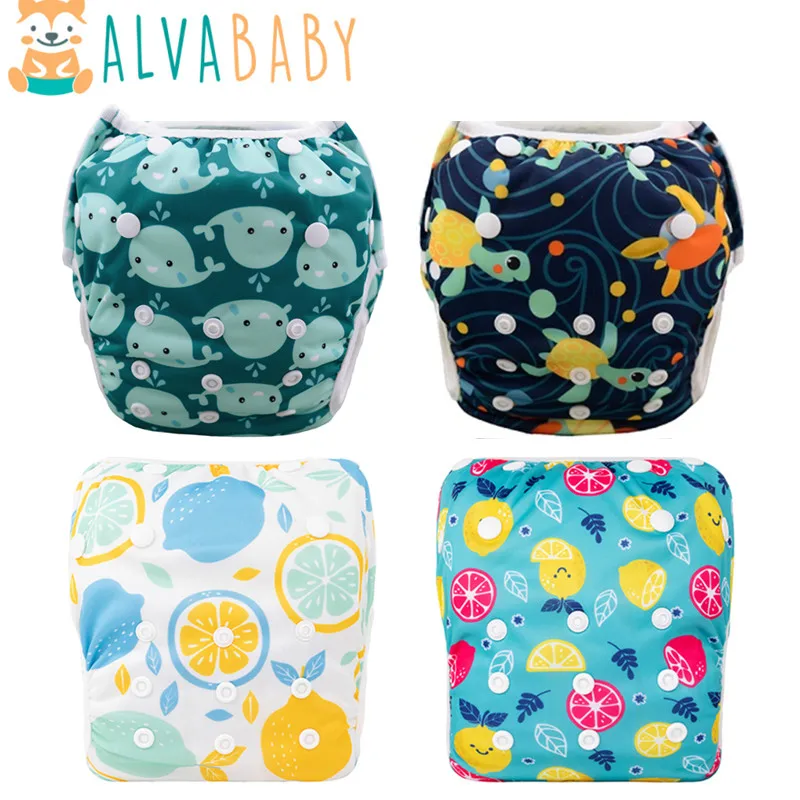 U PICK 1pc ALVABABY Reusable Swim Diaper Reusable Baby Swimming Diaper Swimming Nappy