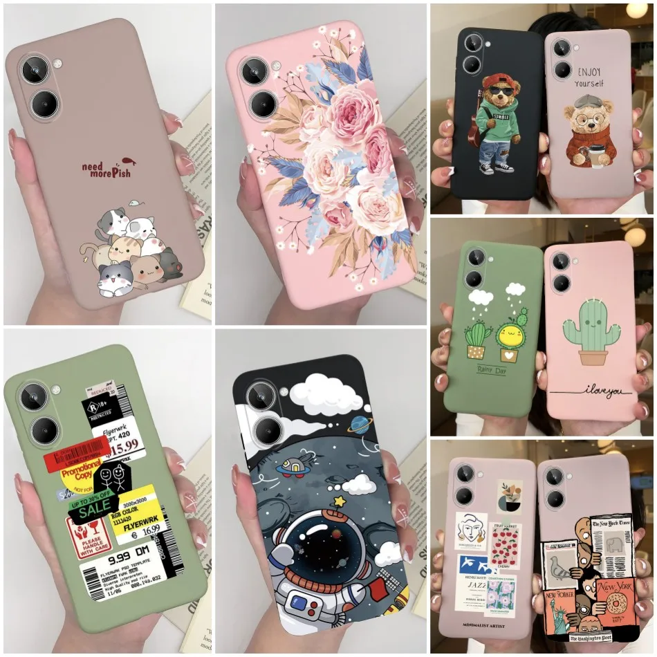 Custodia In Silicone Per Realme C65 4G Design Fiori Disegni 8447079216413