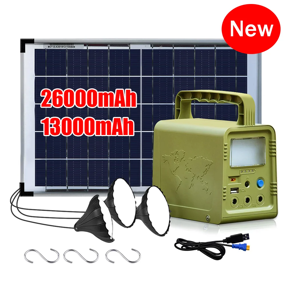 42Wh/84Wh Solar Panel Generator Lichter Startseite Outdoor Camping