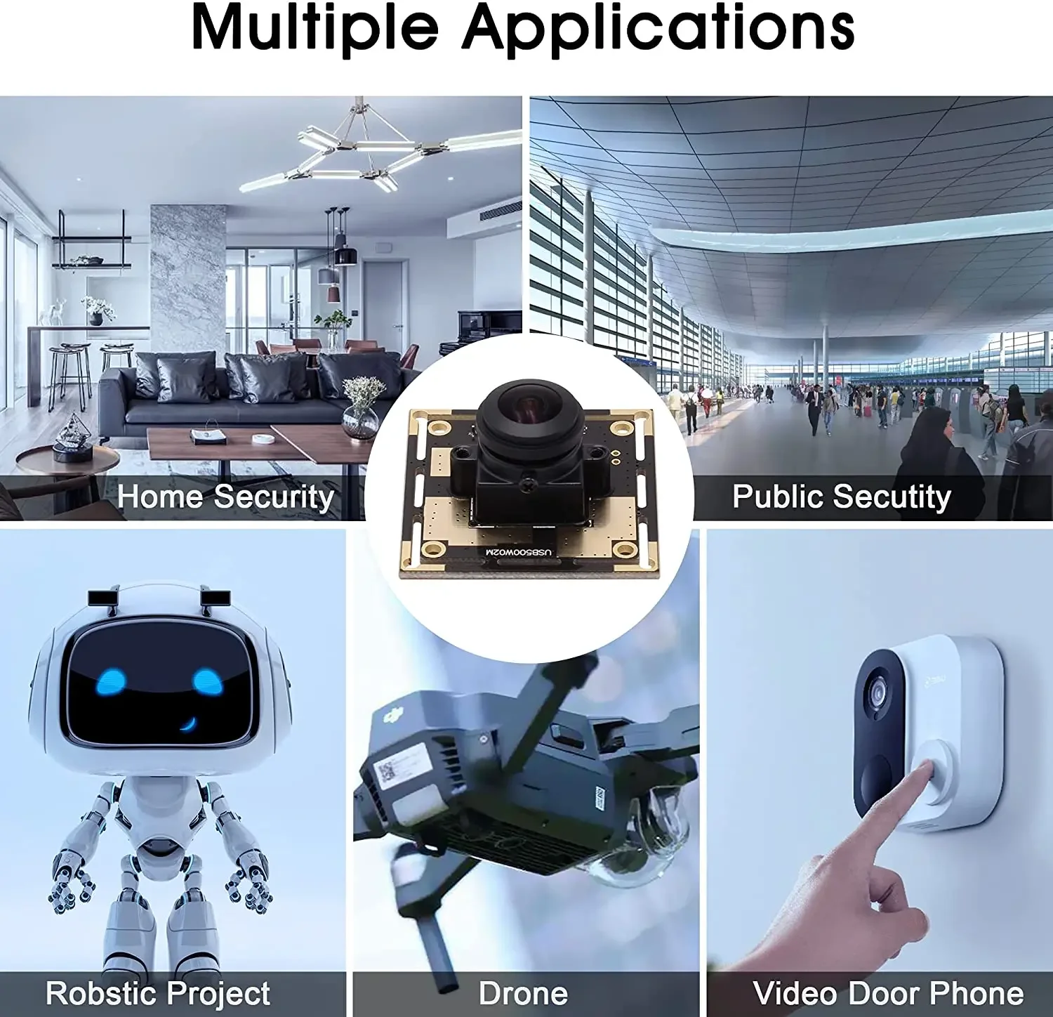 ELP 5MP HD Wide Angle USB Camera Module With 170degree Fisheye Lens CMOS OV5640  Mini Webcam For ATM, Kiosk,Vending Machines 5