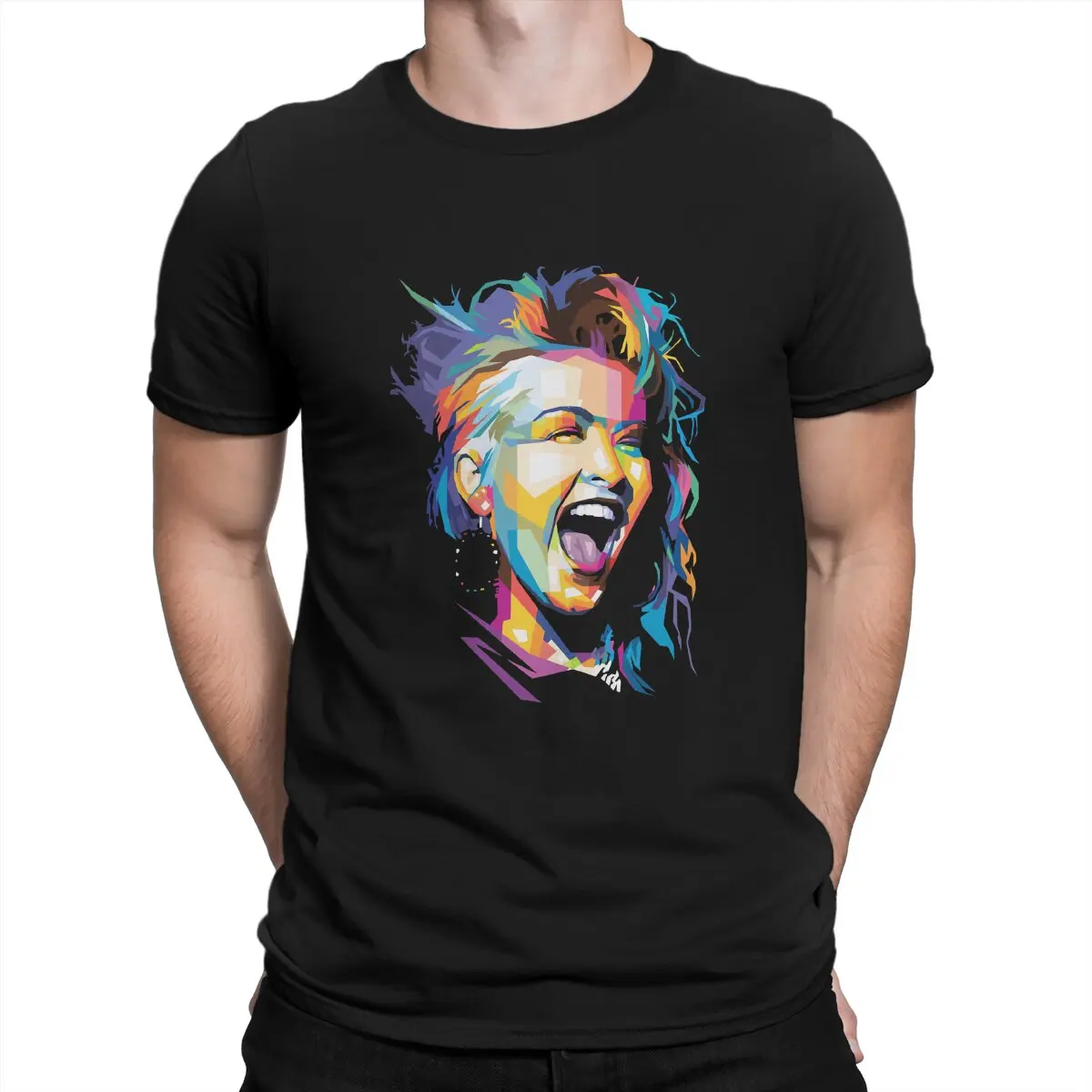 

Футболка Lauper мужская с коротким рукавом, винтажная тенниска с круглым вырезом, из чистого хлопка, идея для подарка