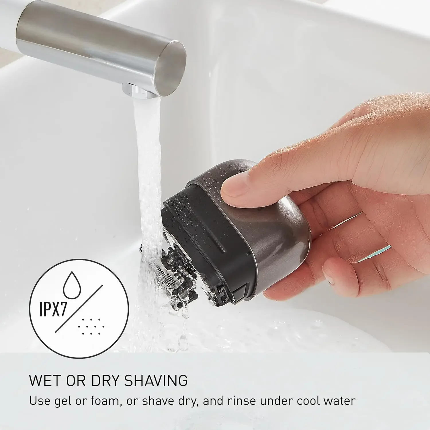 Portable Electric Razor with USB-C, 3-Blade Cutting and Beard Sensor ...