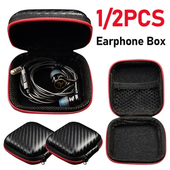 EVA 이어폰 충전 케이블 보관 케이스, 무선 헤드셋 보관함, 내압 내마모성 낙하 방지 보호 파우치