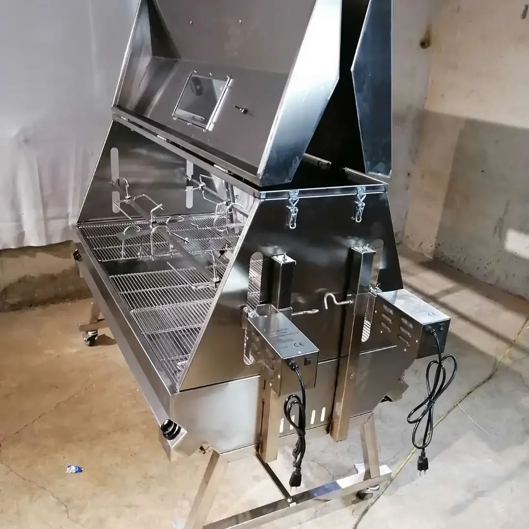 Double Location Gas Spit Roaster  Natural Gas  Large Capacity Grill With Grilling Accessories For Garden BBQ 5