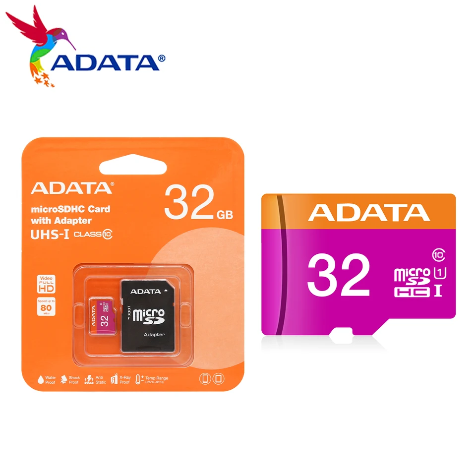 Original ADATA Micro SD Card 16GB 32GB 64GB Class 10 UHS I Memory