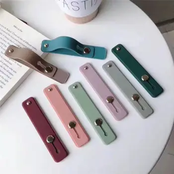 Universal Wrist Band Phone Holder For iPhone Finger Grip Mobile Phone Stand For Samsung Huawei Push Back Sticked Socket Bracket 3