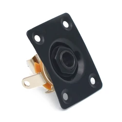 Square Style Plate for Electric Guitar - Black, Gold, Chrome Finish (B Black)