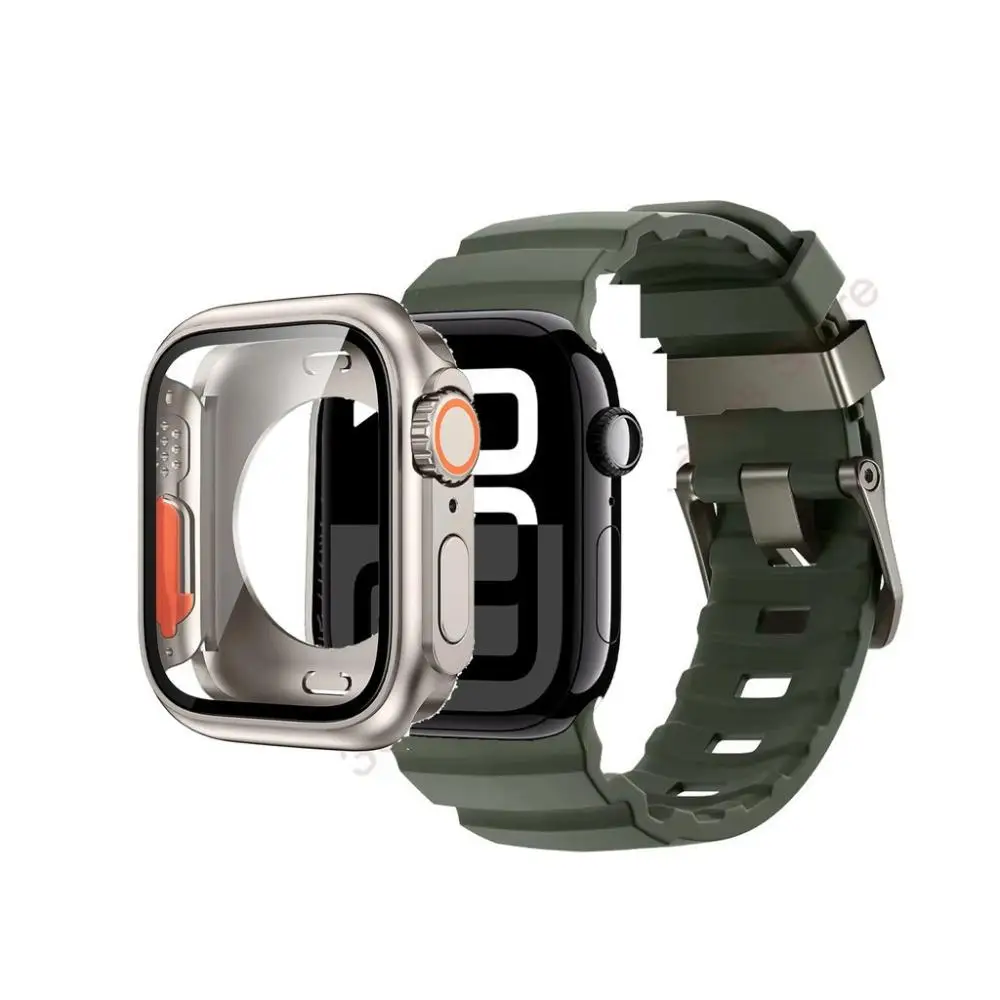 Premium Silicone Strap and Ultra Protective Case