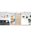 42" x 96" Unfinished Supported Multi-Section Barn Door With 8' Sliding Door Hardware Kit Double-Sided Simple Assembly Required 2