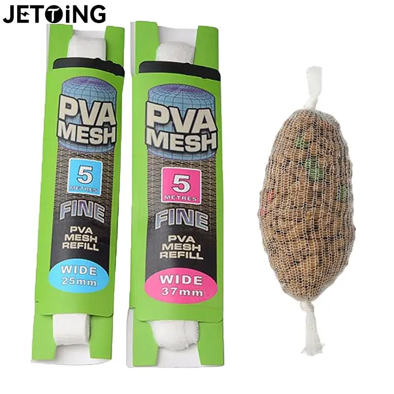 

Soluble PVA Mesh Refill Carp Fishing Feeder Fishing Lures Refill Rig Hook Bait Wrap Bags 25/37mm Bag Tool Tackle Accessory