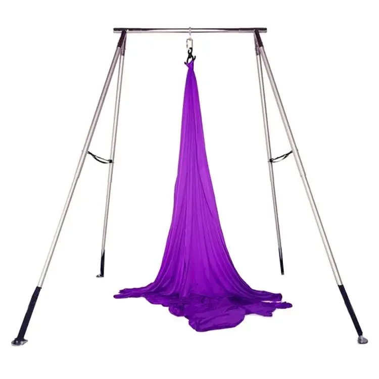 Yoga Equipment Suspended Training Belt Air Aerial Rigs Para Flying Hammock Swing Stand 200kgs Magnesium Antigravity Set For Yoga