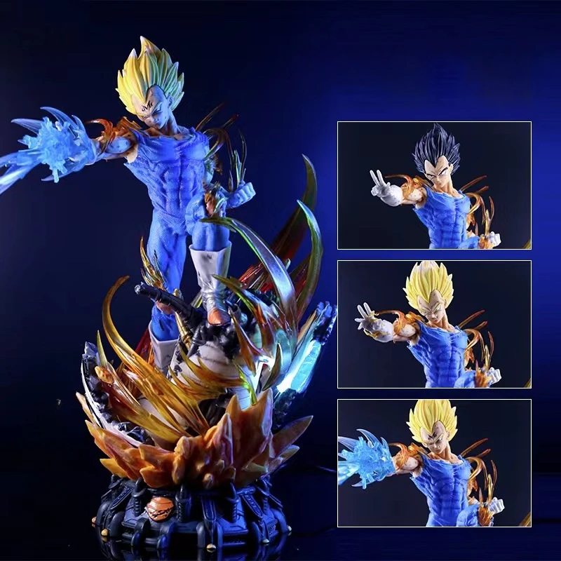 

41 см Аниме Драконий жемчуг супер Вегета DBZ большая GK статуя с подсветкой Фигурки ПВХ экшн-Фигурки Коллекционная модель игрушки подарок