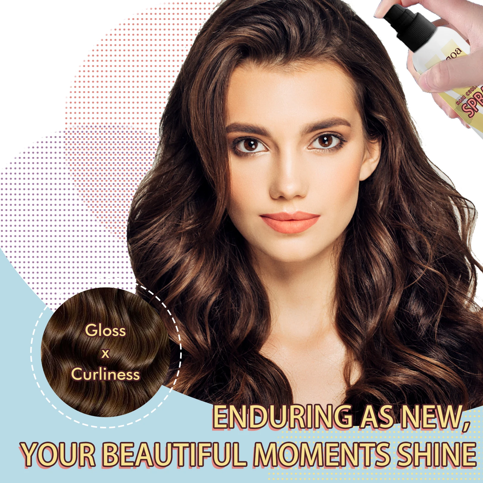 Coconut Oil Fluffy Curling Hair Care Set
