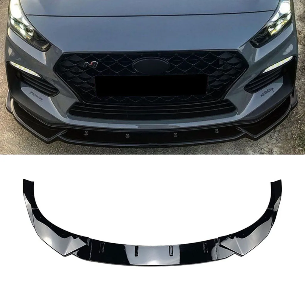 

Front Bumper Lip Spoiler Diffuser Splitters Body Kit Aprons Cover Guard Trim For Hyundai I30N MK3 MK3.5 2017+