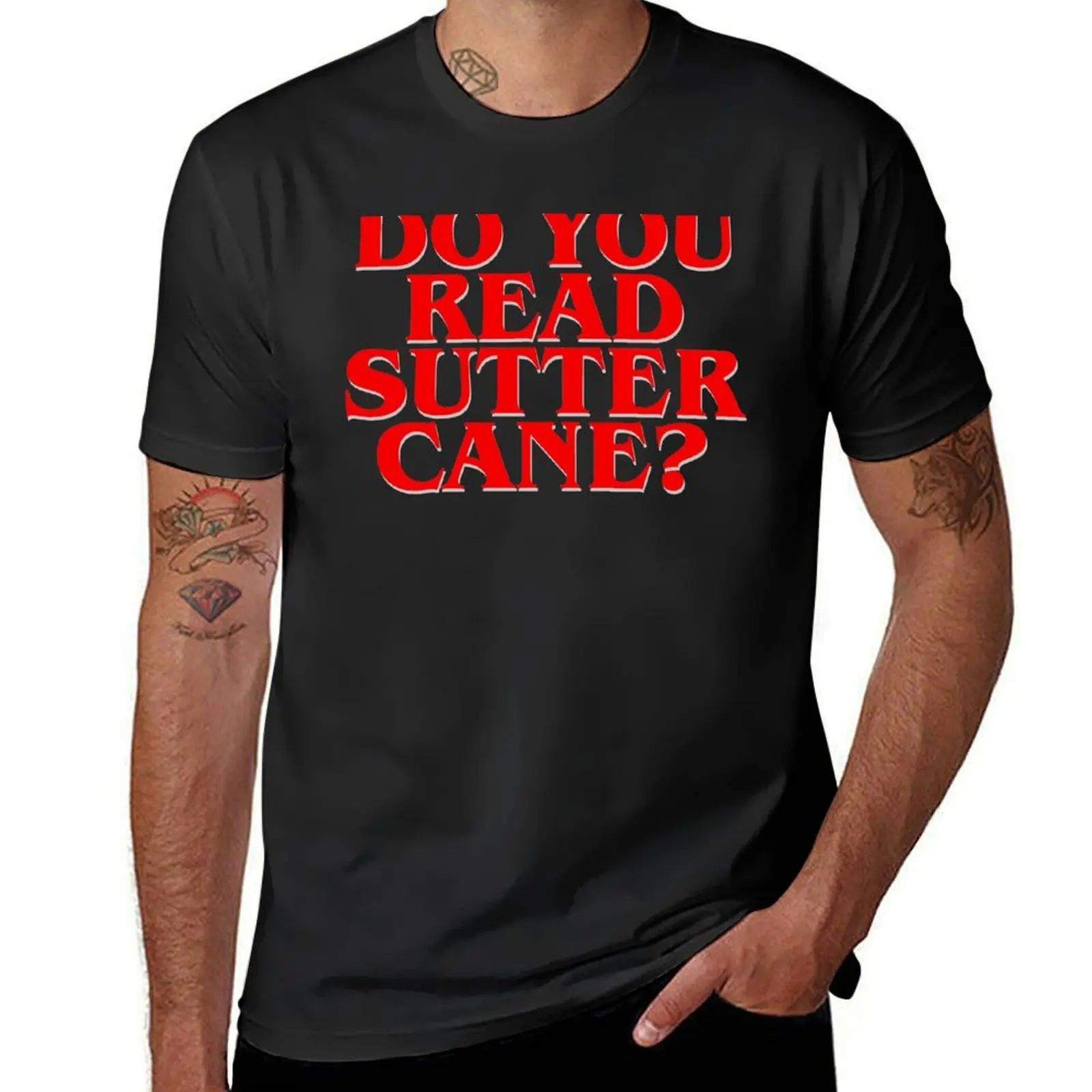 

In the Mouth of Madness Do you read Sutter Cane T-Shirt Blouse korean fashion mens t shirts casual stylish