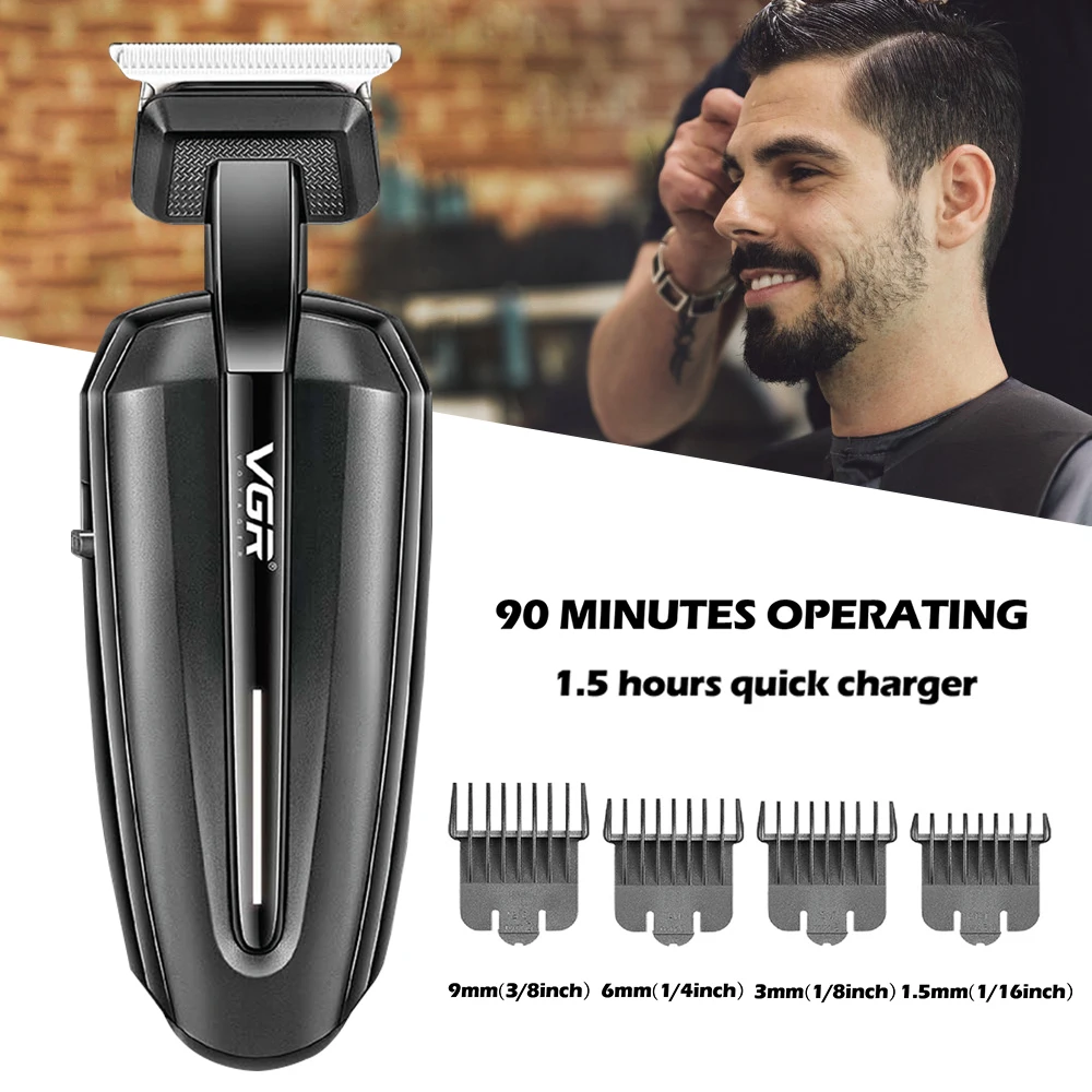 VGR Hair Trimmer For Men Beard Trimer Professional Hair Clipper Electr Razor Hair Cutting Machine Haircut Electr Shaver