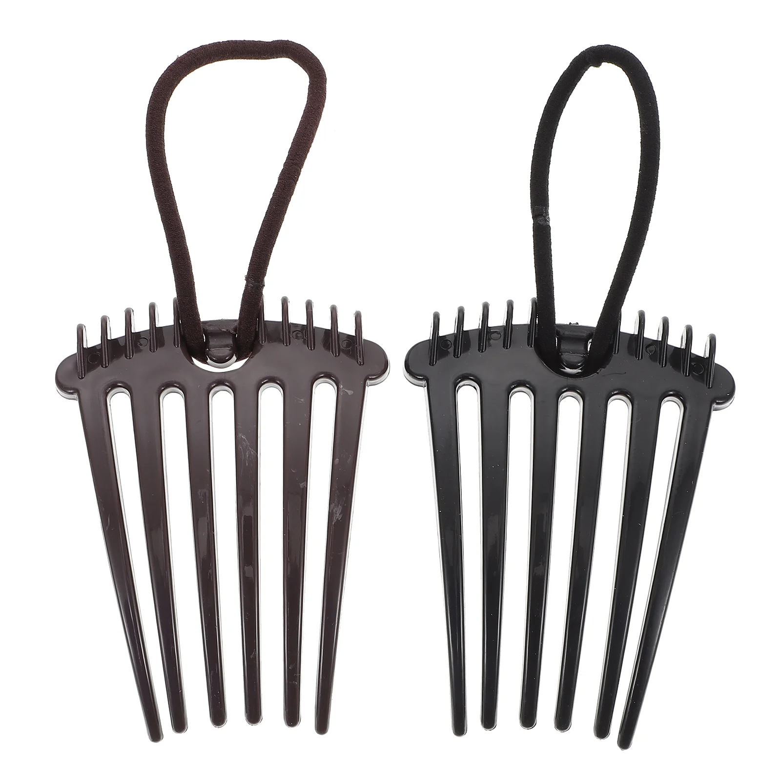 

4 Pcs The Flowers Miss Tiara Bridal Hair Comb Purple Rhinestone Fountain Headpiece