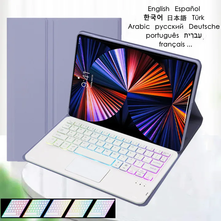 Capa do Teclado sem Fio para Tablet Len com Pad Magnético Capa de Backlight para Tab Mfplus de 10.3 Tb-x606f Tb-x606x