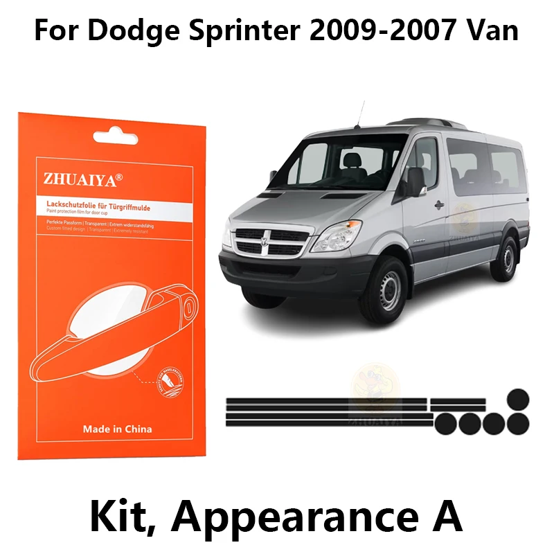 

Защитная пленка ZHUAIYA для красок дверной ручки, ТПУ PPF для фургона Dodge Sprinter 2009-2007