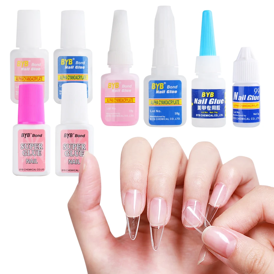 8 Types 10G Nail Glue For Tips False Nail Extend Clear Varnish Glue