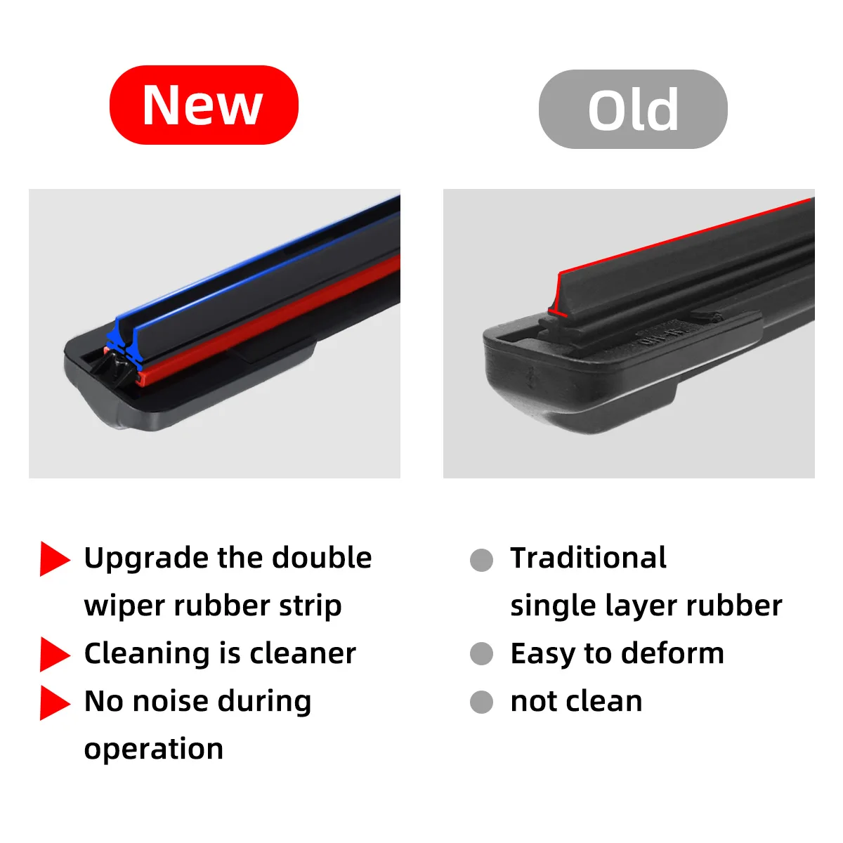 For Tesla Model 3 Y S Front Wiper Blades Brushes Cutter Accessories Rubber Windshield Wiper Universal 5