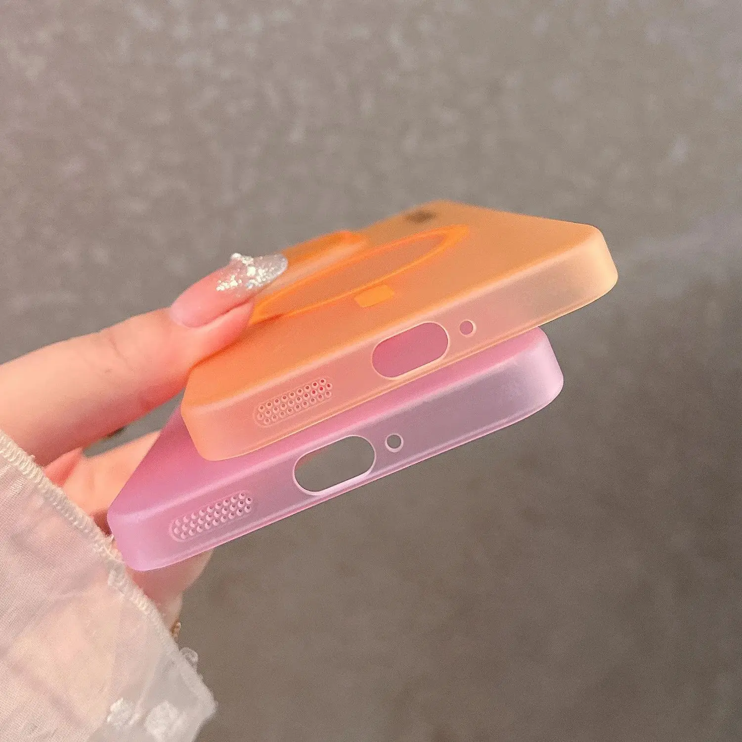 Frosted Translucent Magnetic Phone Case - Slim Hard PC Cover