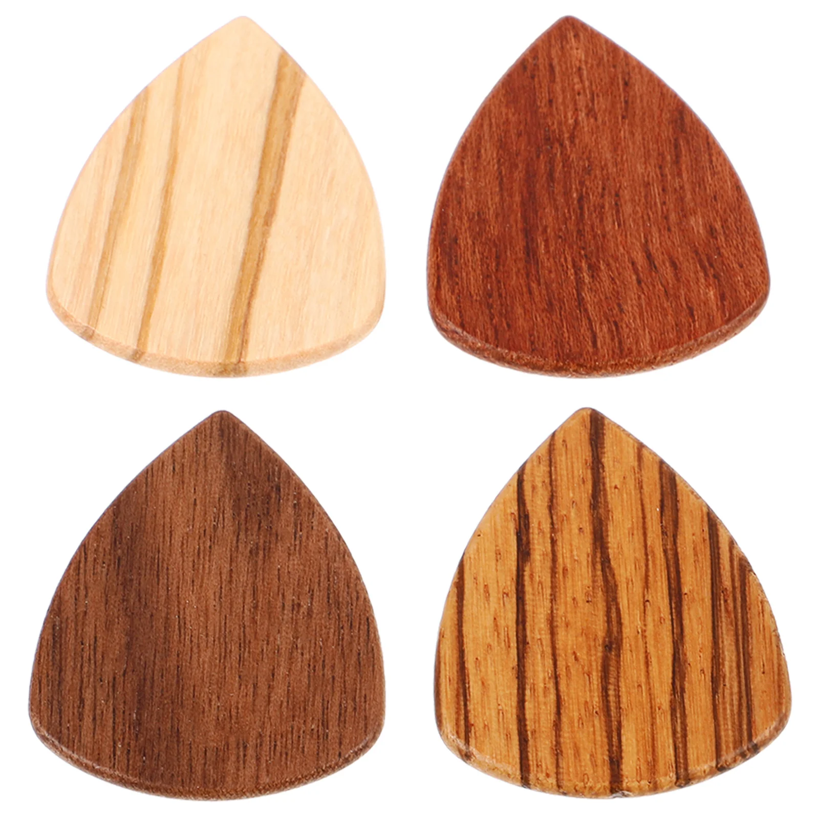

4 pcs Small Guitar Picks Folk Guitar Picks Music Instrument Guitar Picks Wood Guitar Picks