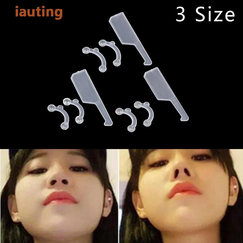 3Pcs Beauty Nose Clip Corrector Massage Tool Nose Up Lifting Shaping Clip Clipper Shaper Bridge Straightening No Pain 3 Size 3
