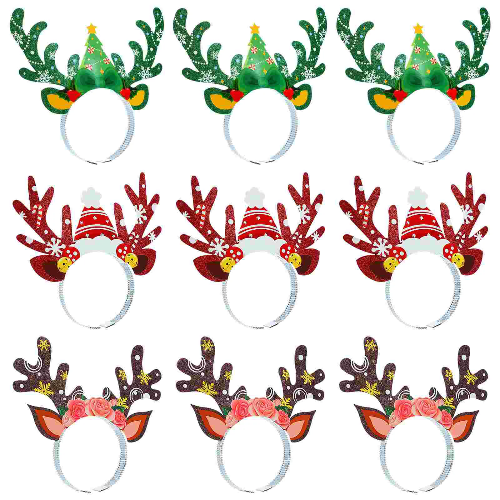 

Christmas Antler Headbands Christmas Party Reindeer Hairbands Reindeer Hair Christmas Costumes Accessory