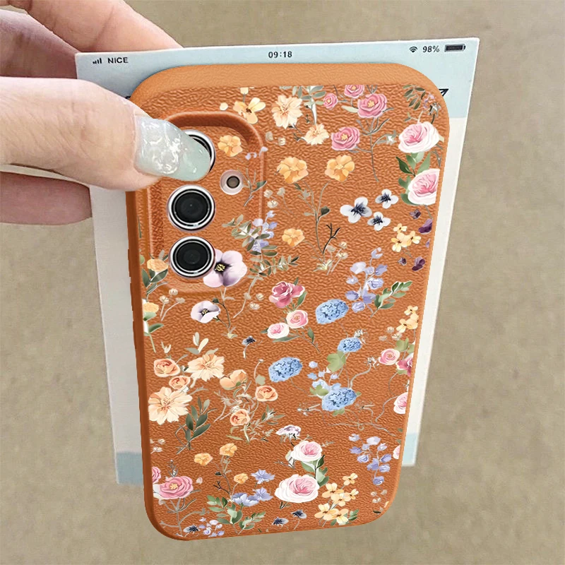 Elegant Floral Pattern Phone Case - Soft Protective Cover