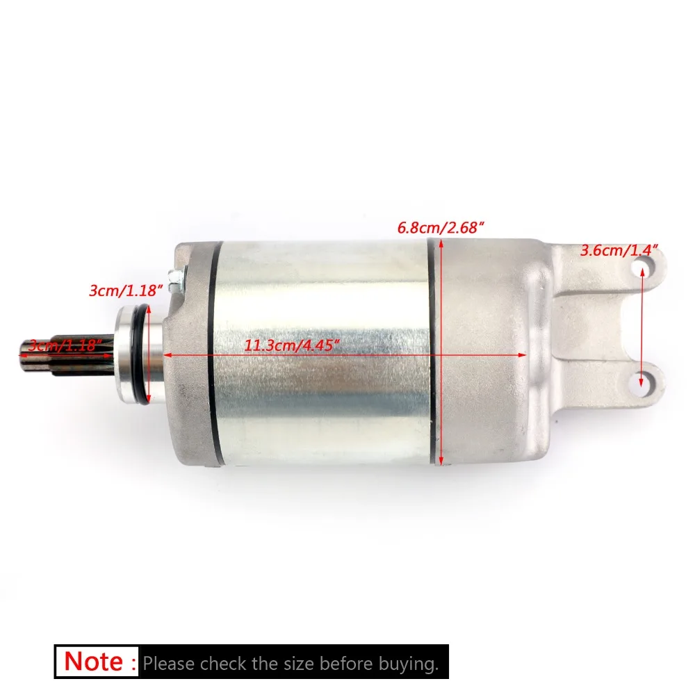 Areyourshop Motorcycle Starter Motor For Honda TRX250 TRX300FW Big Red ATC250ES TRX300 1987-2000 31200-HC4-023 Motorcycle Parts
